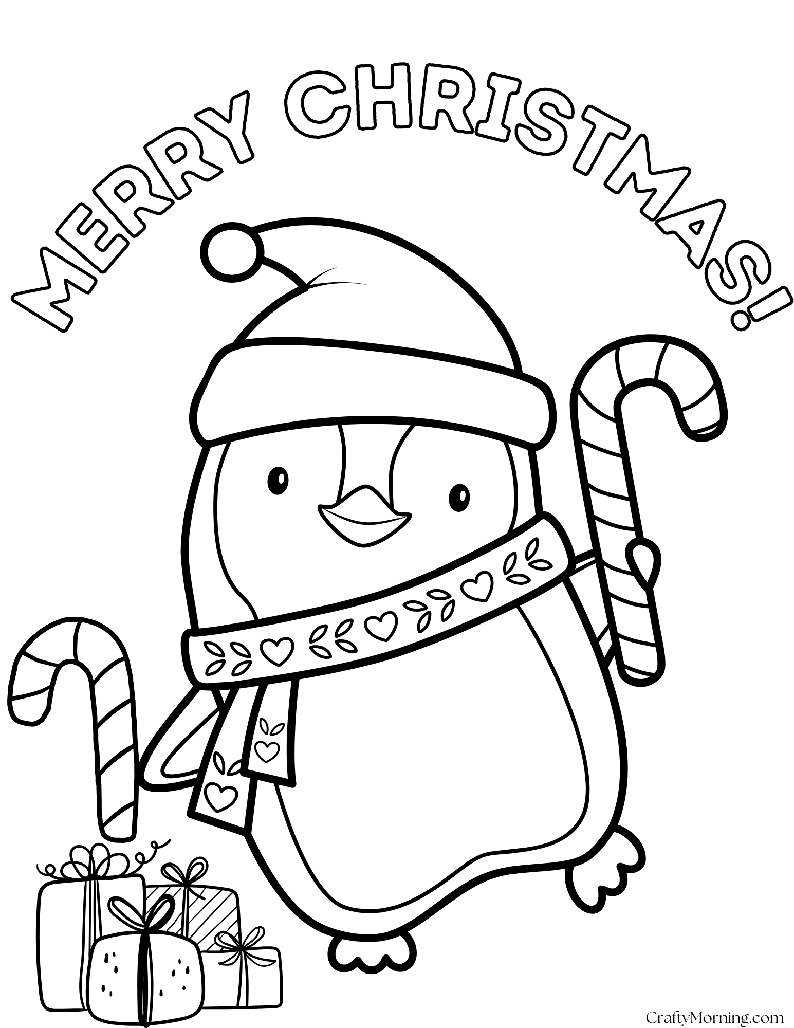 free printable christmas coloring pages - crafty morning